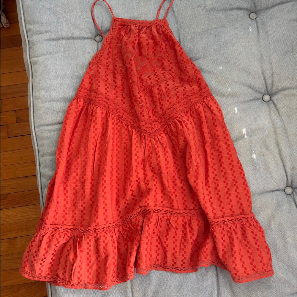 Free People Terracotta Lace Dress